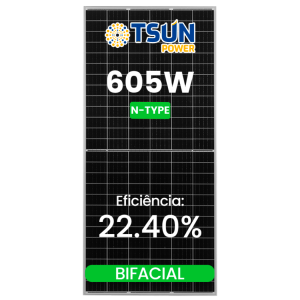 MODULO 605W N-TYPE TSUN BIFACIAL 30MM