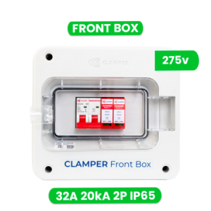 QUADRO DE PROTECAO AC FRONT BOX CLAMPER 275V 32A 20KA 2P IP65